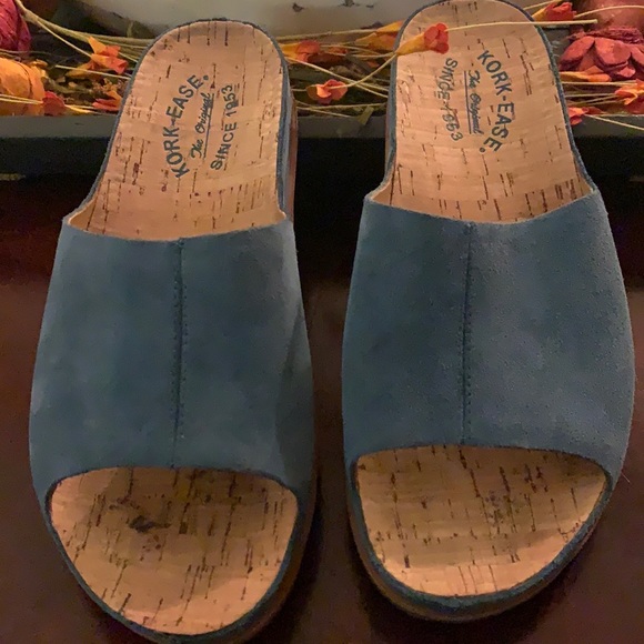 Kork-Ease Shoes - Kork- ease blue suede slip on shoes